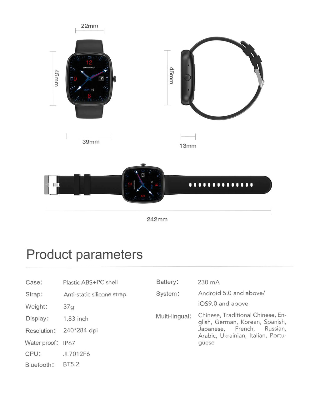 VALDUS VS10 Smartwatch
